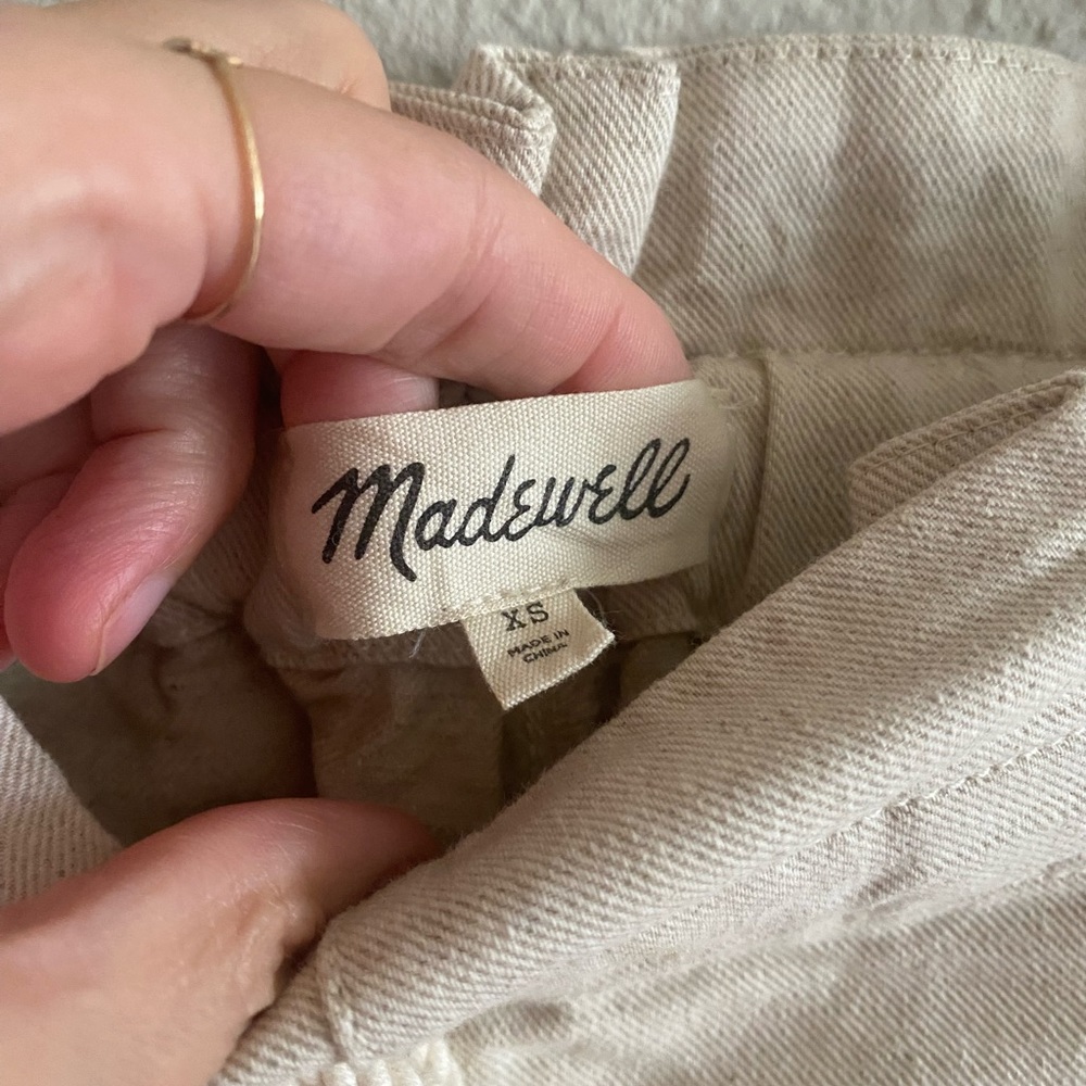 Madewell Drawstring Pull-On Paperbag Shorts - Picture 3 of 7